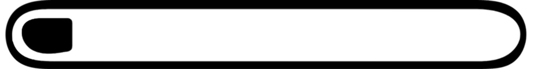 Obraz premium Minimalist Progress Bar Icon with Rounded Ends