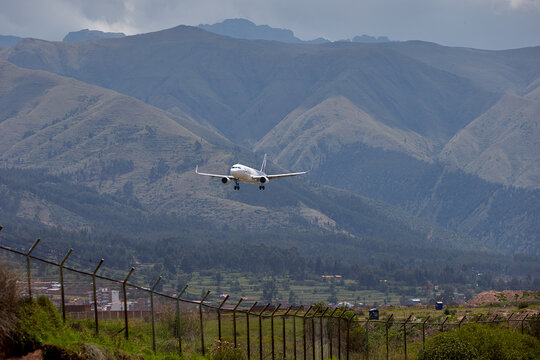 commercial jet makes its final approach into Alejandro Velasco Astete International Airport in Cusco, Peru &mdash; one of the world's most challenging and dramatic aviation environments.Sitting at 3,399 m.