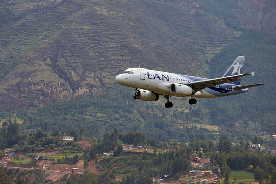 commercial jet makes its final approach into Alejandro Velasco Astete International Airport in Cusco, Peru &mdash; one of the world's most challenging and dramatic aviation environments.Sitting at 3,399 m.