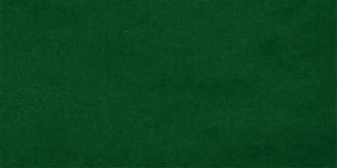 A blank green felt fabric texture with a rough textile pattern provides an empty poker table backdrop or grunge cloth surface design for an old canvas wallpaper background © Kazim
