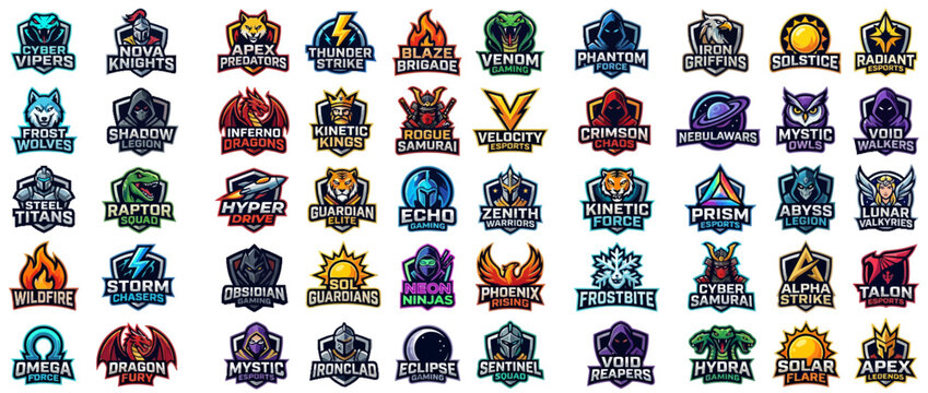 Collection of various colorful fantasy creature icons.