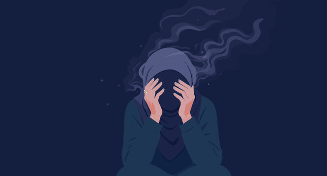 Person experiencing stress and anxiety emotionally.