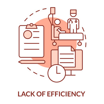Lack of Efficiency in Health Care: An illustration depicts the inefficiencies in healthcare, symbolizing challenges faced by patient and healthcare professionals.