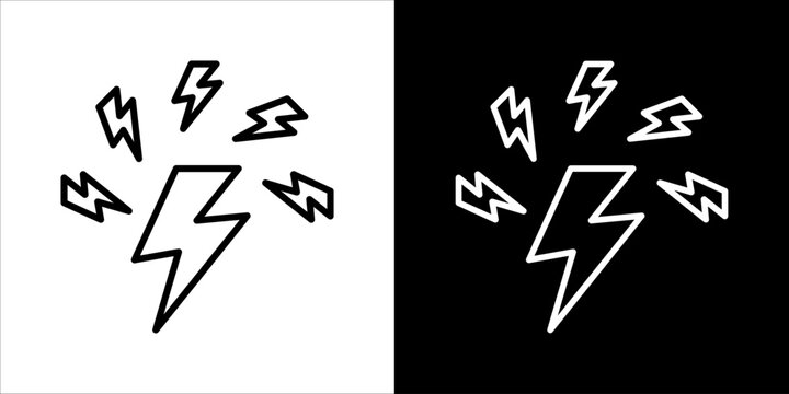 Power  Icon Sheet Black And White