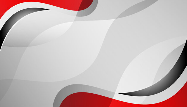 Abstract Red and Gray Wave Background