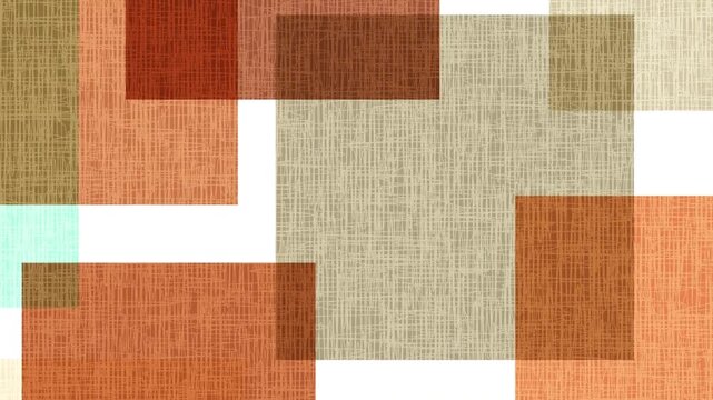 Abstract Geometric Rectangles with Linen Texture Animation