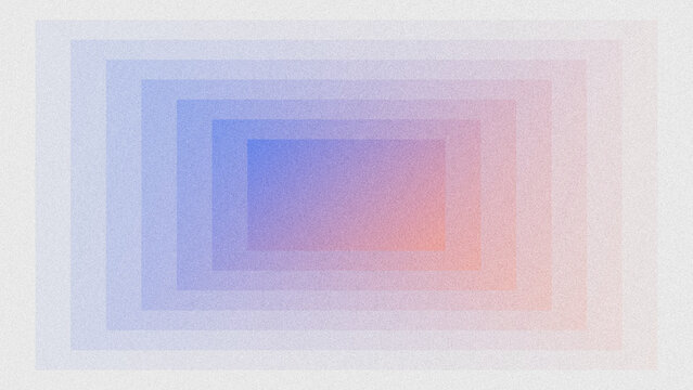 Abstract modern background with layered, grainy rectangles featuring a smooth blue-to-coral purple gradient. Textured noise effect, minimalist geometric design.