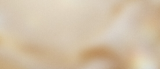 Champagne silk fabric texture with soft elegant folds, luxury satin background with smooth wavy ripples, beige textile surface for fashion design, glowing cream material for wedding backdrop. © VEXLO