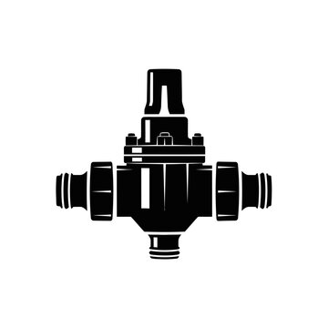 Venturi Fertilizer Injector Silhouette for Automated Irrigation Lines