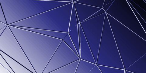 Obraz premium Low Poly Network Design: Stylized 3D Connection Nodes and Web Structures for Tech, UI, Apps modern gradient elegant