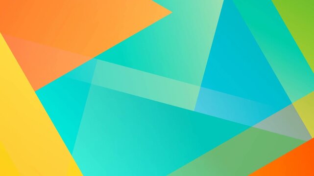 Vibrant Colorful Geometric Abstract Shapes Background Video
