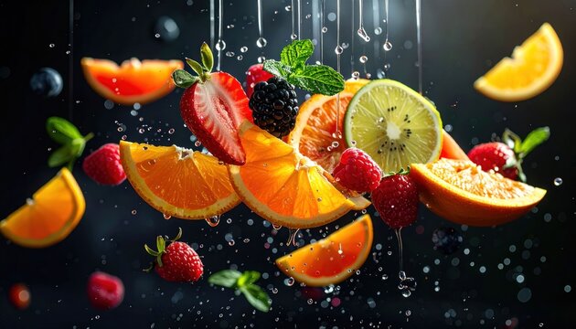 Fresh fruit splash