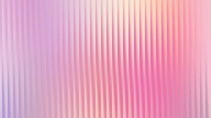 Obraz premium A soft pastel gradient background with vertical textured lines transitions from lavender and pink to a pale yellow, creating a gentle, ethereal feel for design projects.