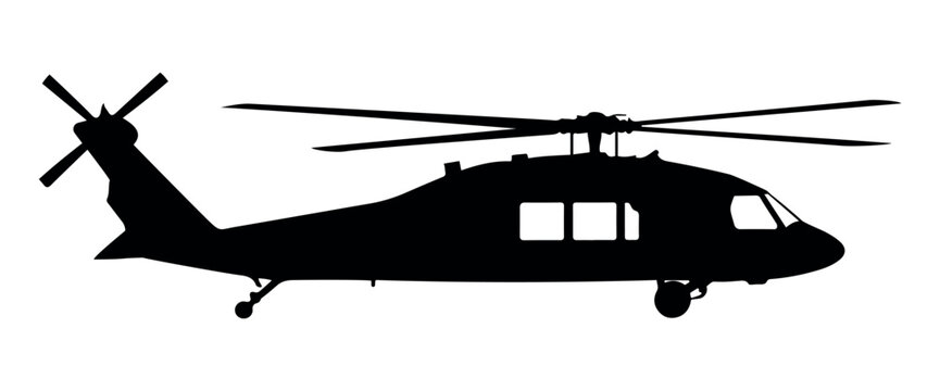  Black hawk helicopter Vector Images & Graphics