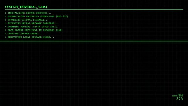 System Terminal Secure Protocol Encrypted Connection Process.