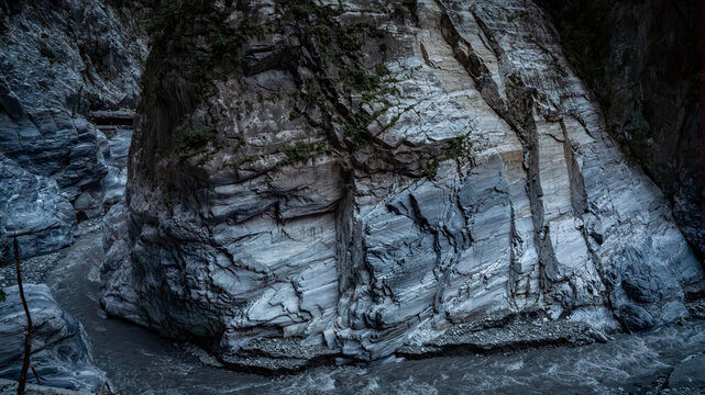 Exploring the Rocks and River in Taroko Gorge, Taiwan