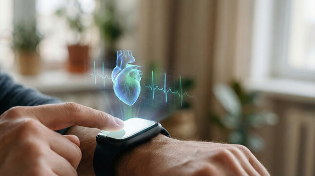 Wearable tech with ai enhances healthcare by monitoring heart health and vital signs for better health management and improved patient care