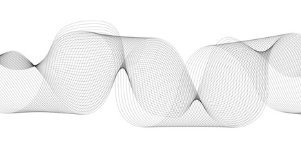 Modern abstract glowing wave lines on white background. Abstract Modern Line, Wave Designed On white Background.  © Mst