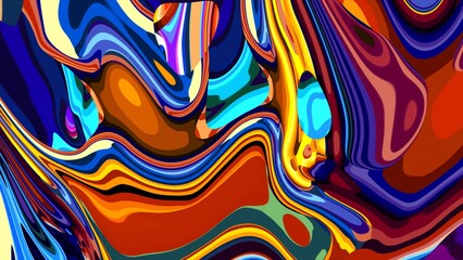 Obraz premium Vibrant abstract colorful swirl pattern with dynamic shapes