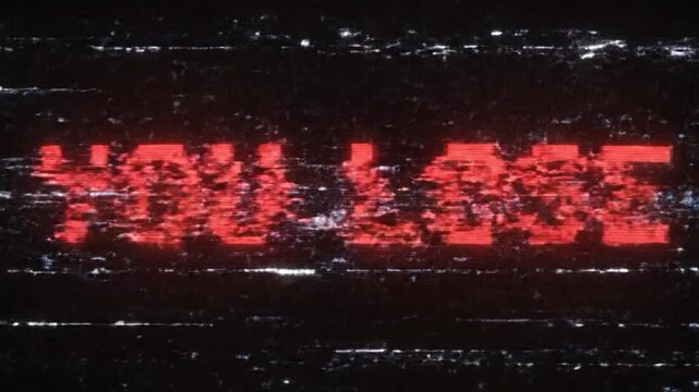 You Lose text on black background game over