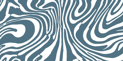 Seamless black and white abstract background with a geometric wave pattern and floral ornament vector design for a textured wallpaper backdrop © NAYEM