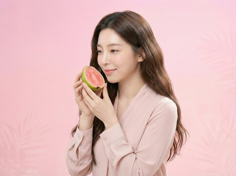 여성 과일 건강식 비타민 뷰티 Woman Fruit Healthy Food Vitamin Beauty