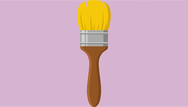 Yellow Paint Brush Handle.