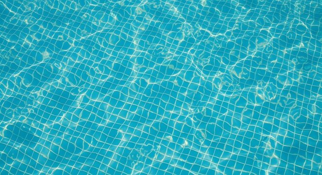 Clear Blue Swimming Pool Water Ripples Background