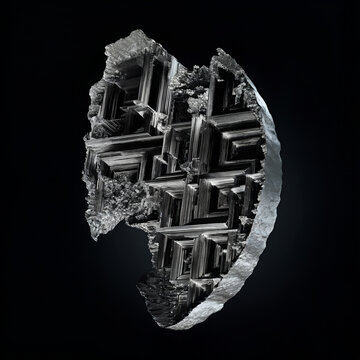 Altermagnetic Crystal Structure - Internal Lattice Revealed in Fracture Cross-Section