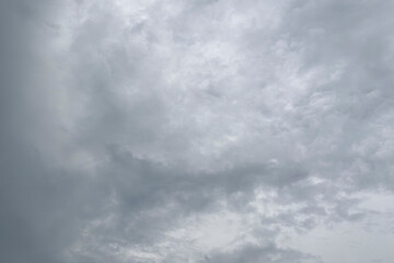 Fototapeta premium Dramatic overcast cloudy sky texture natural background