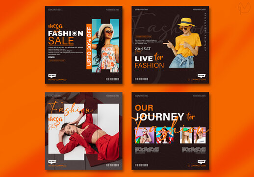 Social Media Template Layout