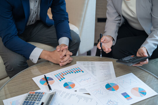 Businessman and Business team meeting for Financial Planning and Investment Strategy of Corporate Finance and Venture Capital.