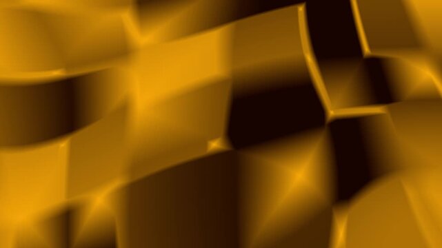 Background Golden Amber Mosaic Motion Featuring Honey Glow Reflections And Dark Brassy Geometric