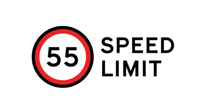 Speed Limit 55 Sign
