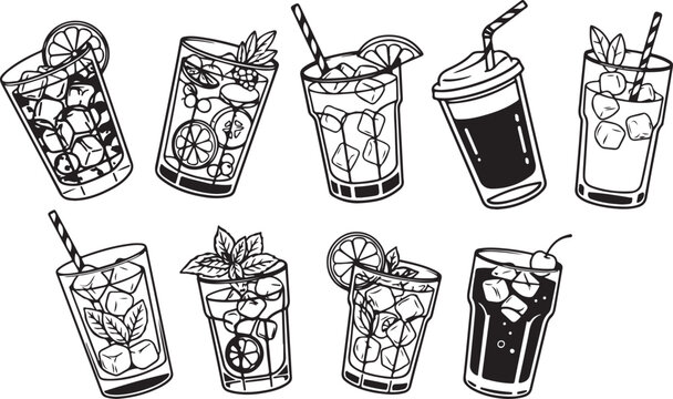 A collection of stylish handbags featuring unique floral and abstract designs Vector