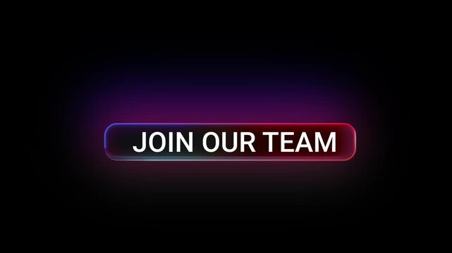 We are hiring to join our team . Word Text animation with  blue frames square oval rectangle
