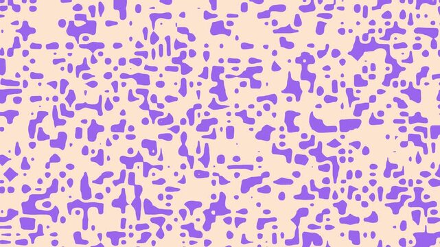 Vibrant purple abstract pattern on soft peach background