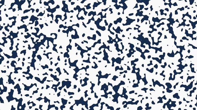Dynamic blue and white abstract pattern with organic shapes
