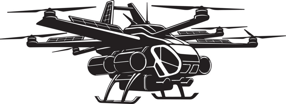 Military helicopter, peace sign, black vector, illustration, symbol, aircraft