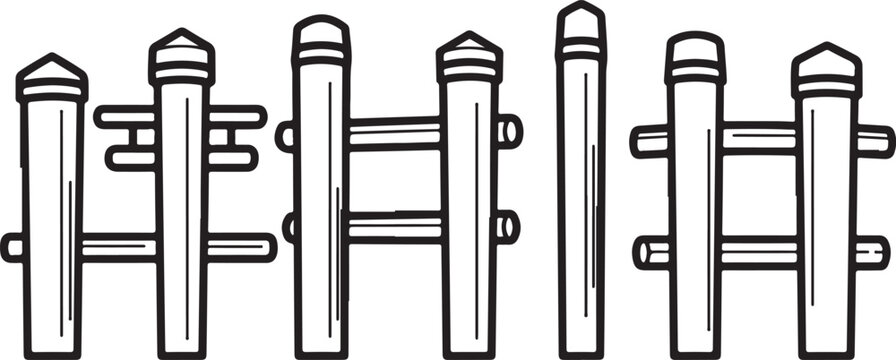 Various types of bolts with hexagonal heads and threaded shafts Vector