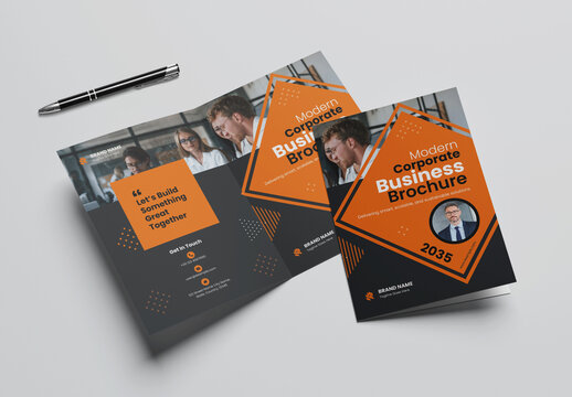 Business Bi Fold Brochure Template