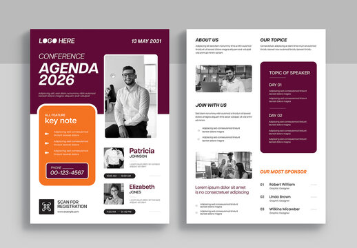 Conference Seminar Agenda Flyer