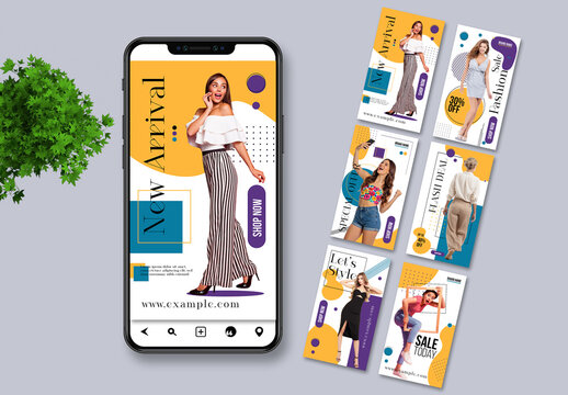Modern Minimalist Fashion Social Media Story Templates