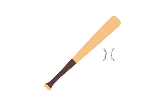 baseball bat with ball stitches