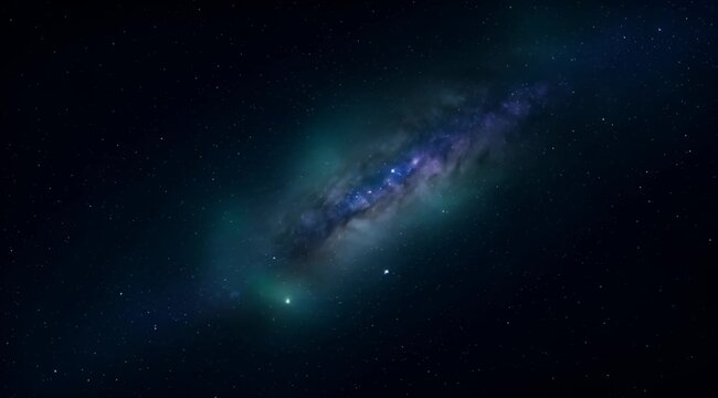 A breathtaking view of a galaxy nestled amongst a field of distant stars