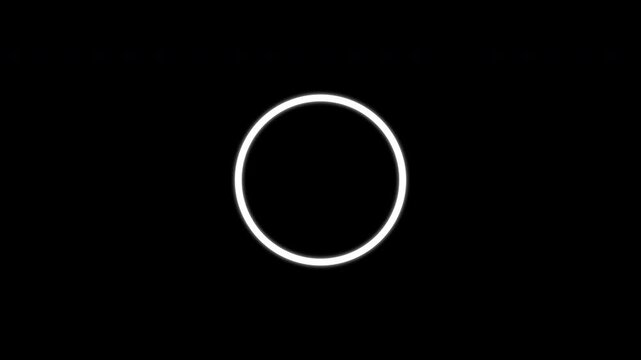 Digital countdown 5 second animation 4K resolution on transparent background overlay.