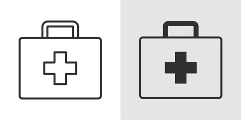 Fototapeta premium First Aid Icon representing emergency care, medical help, and basic treatment.