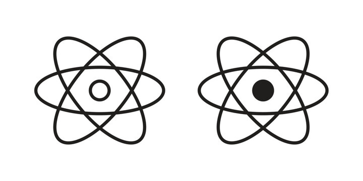 React icon linear vector outline, symbol logo design style