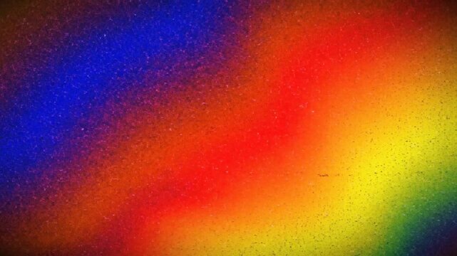 Vibrant retro noise texture background with blue orange red yellow abstract gradient for a colorful grainy banner poster cover backdrop header design in 4K resolution