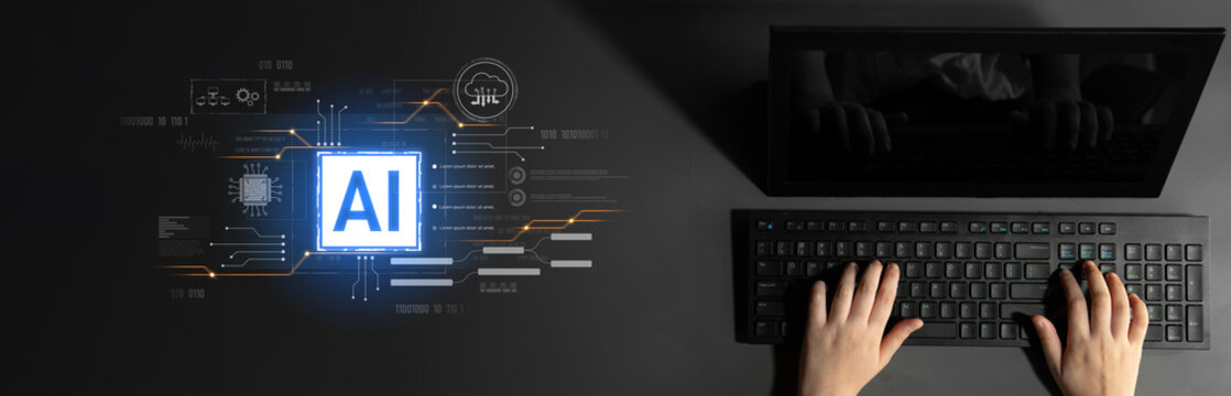 AI core technology presented with digital circuit connections, symbolizing AI systems, processing power, and integration into modern digital platforms Latch